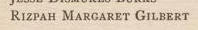 Printed line: RIZPAH MARGARET GILBERT