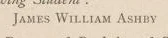 Printed line: JAMES WILLIAM ASHBY